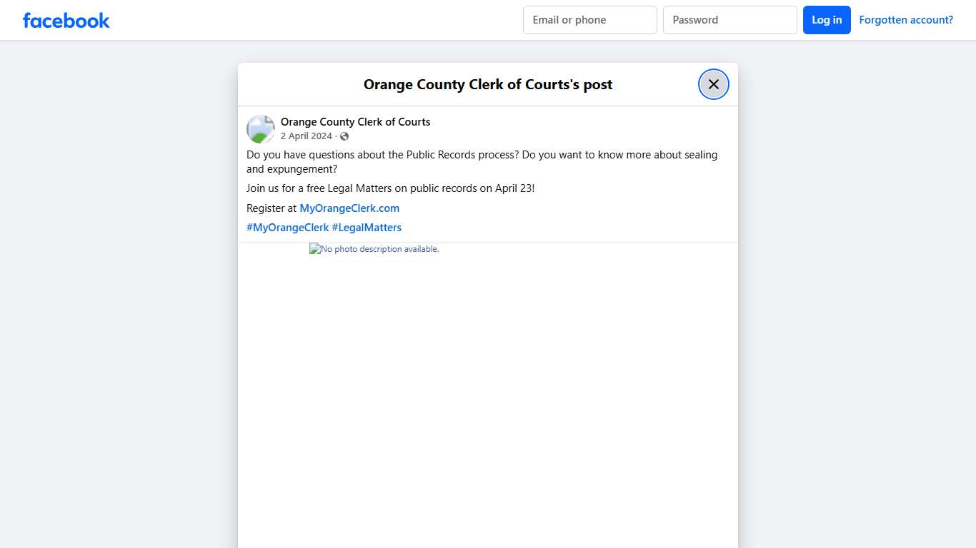 Do you have questions... - Orange County Clerk of Courts Facebook